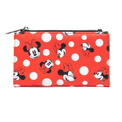 707 Street Exclusive - Loungefly Disney Minnie Mouse Polka Dot Red Zip - Front