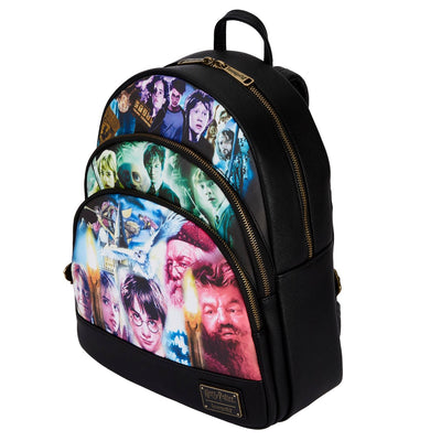 Loungefly Harry Potter Trilogy Triple Pocket Mini Backpack - Top View