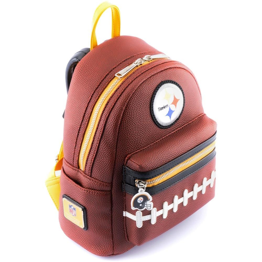 Loungefly NFL Pittsburgh Steelers Pigskin Logo Mini Backpack - Top