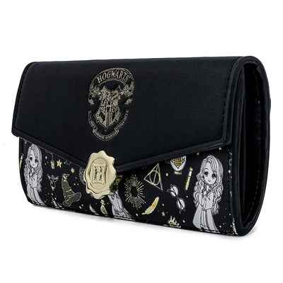 Harry Potter Magical Elements Allover Print Wallet