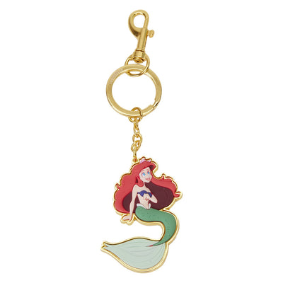 Loungefly Disney The Little Mermaid 35th Anniversary Ariel Silicone Keychain - Front