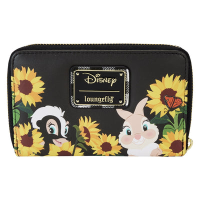 Loungefly Disney Bambi Sunflower Friends Zip-Around Wallet - Back