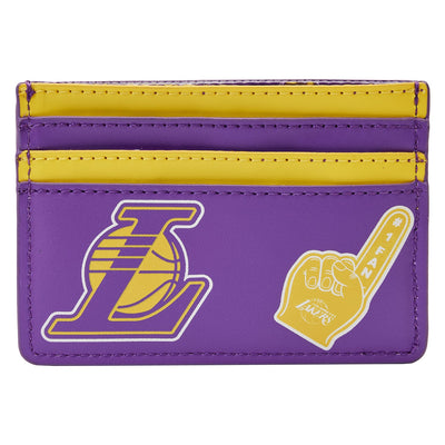 671803451667 - Loungefly NBA Los Angeles Lakers Patch Icons Card Holder - Back