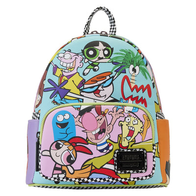671803465060 - Loungefly Cartoon Network Retro Collage Mini Backpack - Front