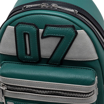 707 Street Exclusive - Loungefly Harry Potter Draco Malfoy #7 Cosplay Mini Backpack - Close Up