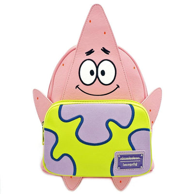 LOUNGEFLY X NICKELODEON PATRICK 20TH ANNIVERSARY COSPLAY MINI BACKPACK - FRONT