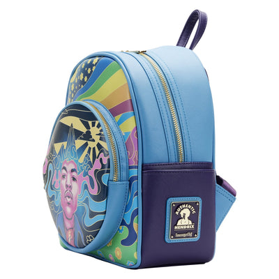 Loungefly Jimi Hendrix Psychedelic Landscape Mini Backpack - Side View