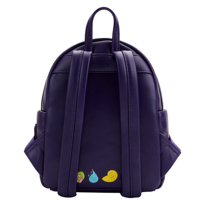 Loungefly Disney Villains Triple Pocket Glow in the Dark Mini Backpack - Back