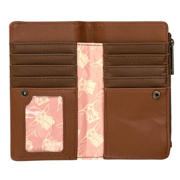 Loungefly Star Wars The Mandalorian The Child "Wait for Me" Bi-Fold Wallet
