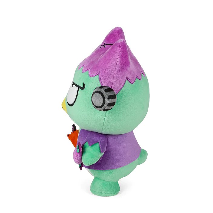 Kidrobot Sanrio 13" Badtz-Maru Frankenstein Plush Toy - Full Side View