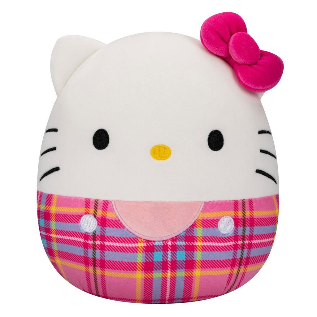 Squishmallows Sanrio 8" Plaid Hello Kitty Plush Toy - Front