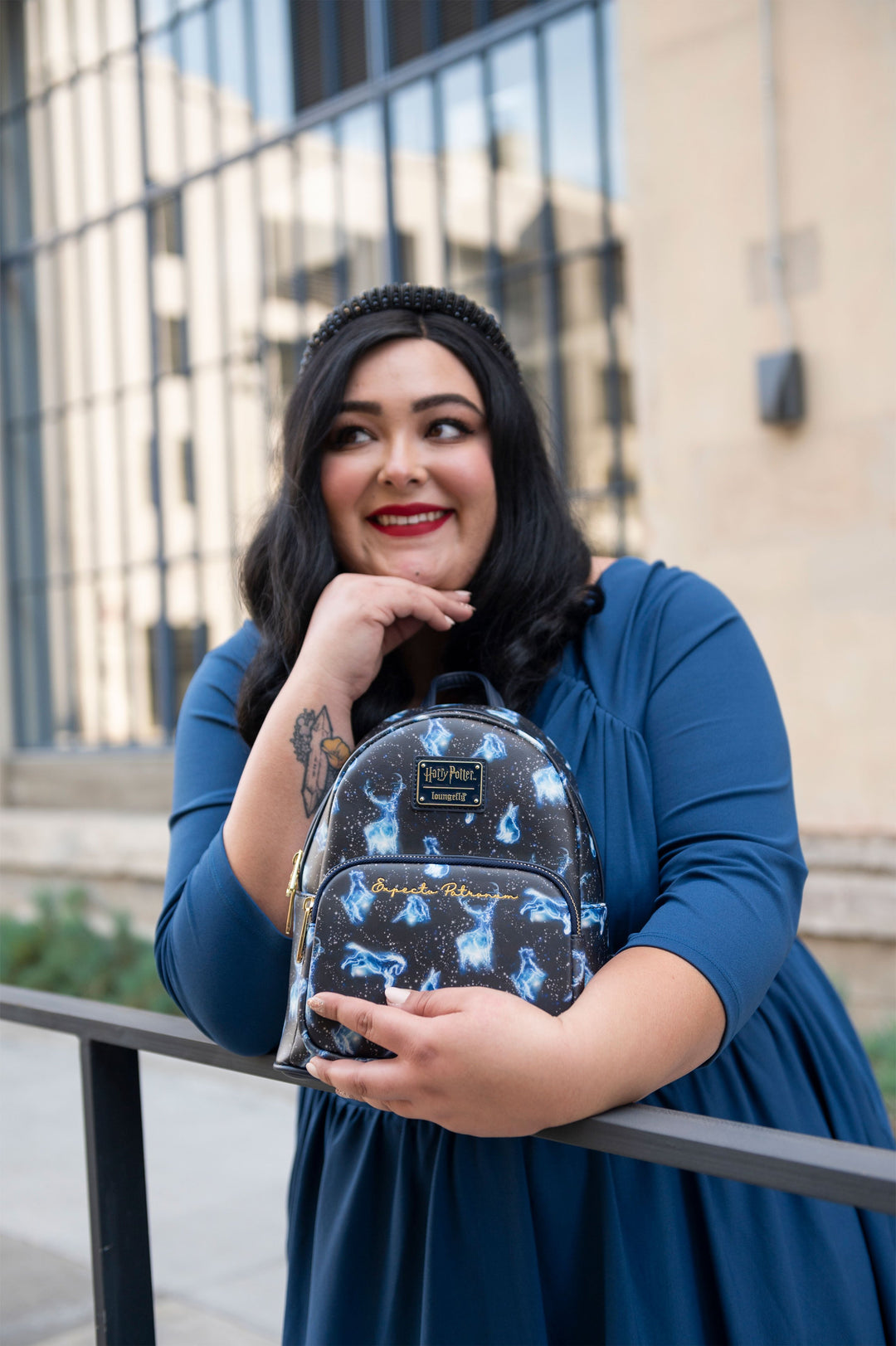 Harry Potter Expecto Patronum Allover Print Mini Backpack