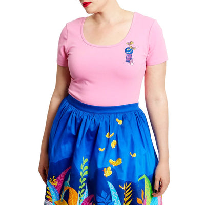 Stitch Shoppe by Loungefly Disney Alice in Wonderland Mad Keyhole Kelly Top - Model Front
