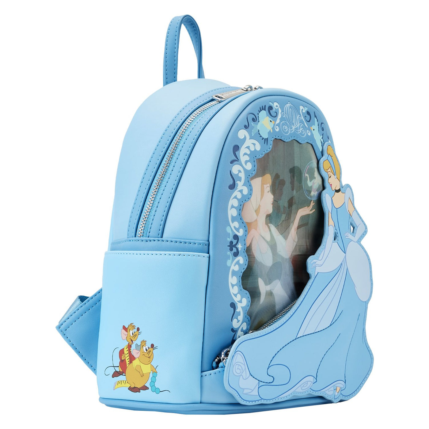 671803455450 - Loungefly Disney Cinderella Princess Lenticular Series Mini Backpack - Lenticular Screen C