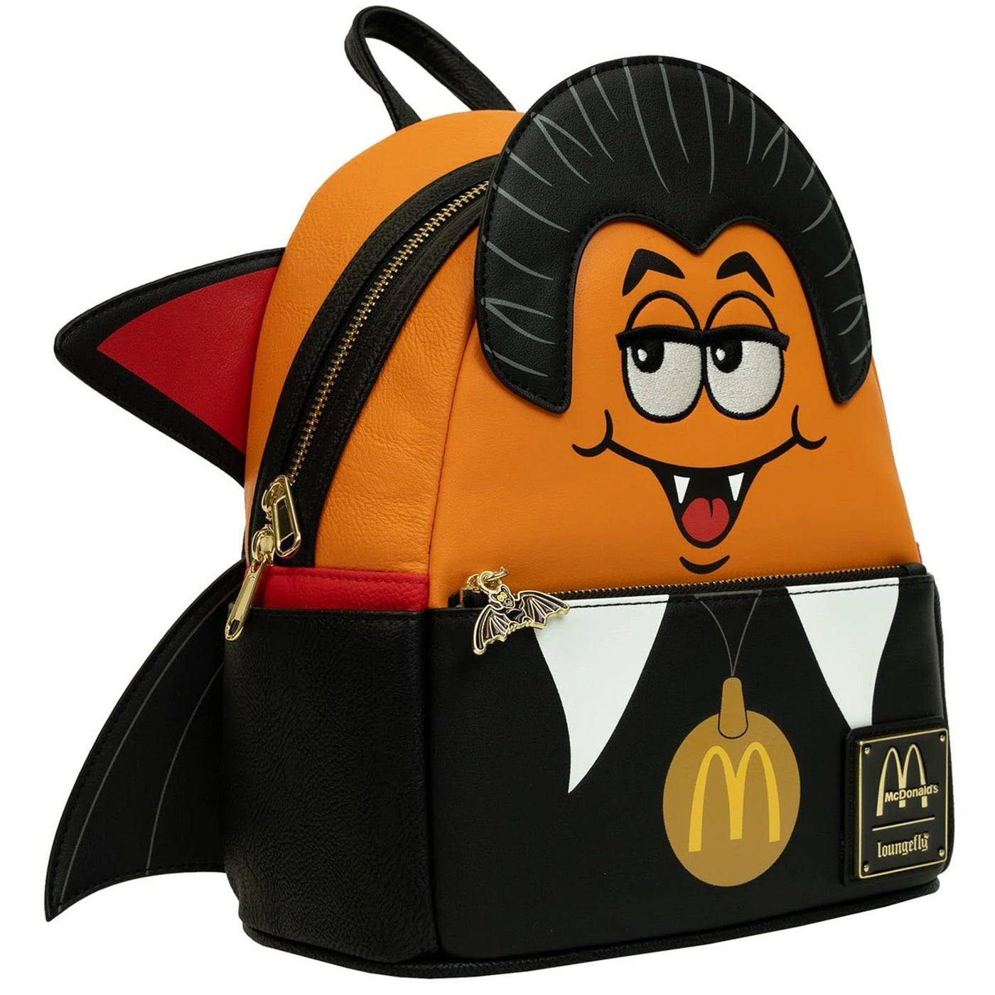 Loungefly McDonald's Vampire McNugget Cosplay Mini Backpack - Entertainment Earth Ex - Side View