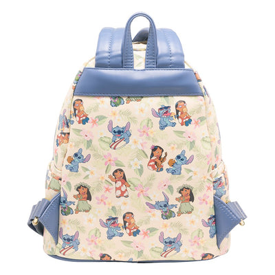 671803438415 - 707 Street Exclusive - Loungefly Disney Lilo and Stitch Hula Dance Mini Backpack - BACK