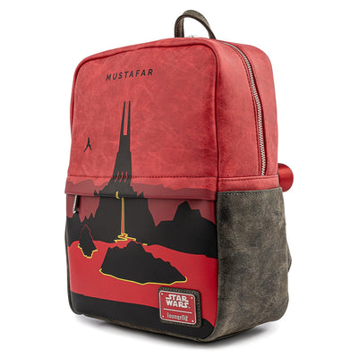 Loungefly Star Wars Lands Mustafar Square Mini Backpack