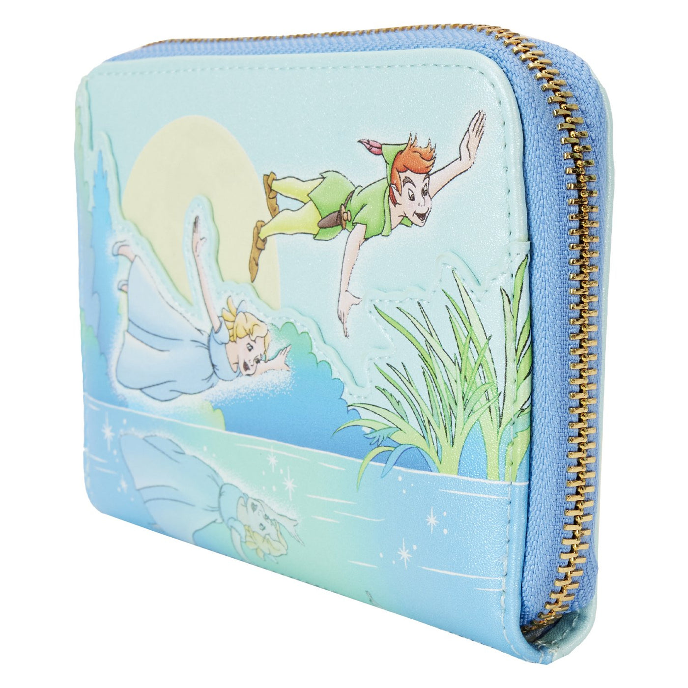 Loungefly Disney Peter Pan You Can Fly Glow Zip-Around Wallet - Side