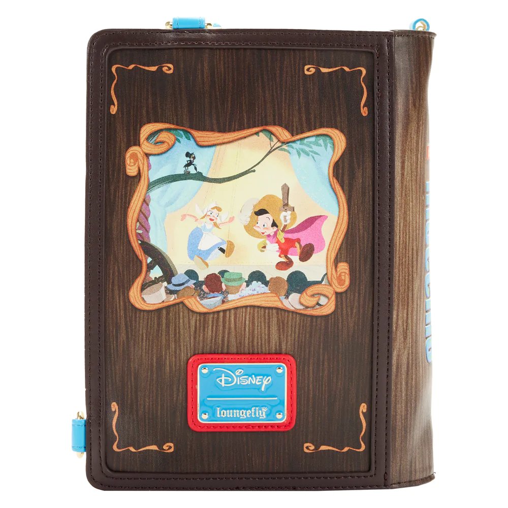 Loungefly Disney Classic Books Pinocchio Convertible Crossbody - Back