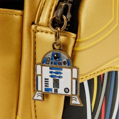 Loungefly Star Wars Celebration 2022 C-3PO Cosplay Mini Backpack - Zipper Pull - 671803405783