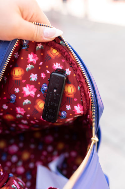 Loungefly Disney Mulan Castle Light Up Mini Backpack - IRL Interior