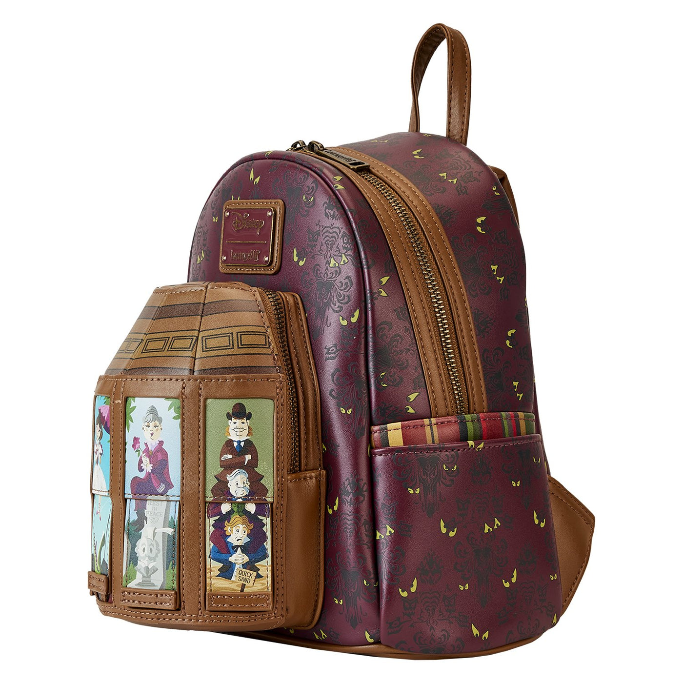 Loungefly Disney Haunted Mansion Moving Portraits Mini Backpack - Side