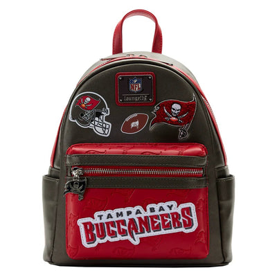 Loungefly NFL Tampa Bay Buccaneers Patches Mini Backpack - Front