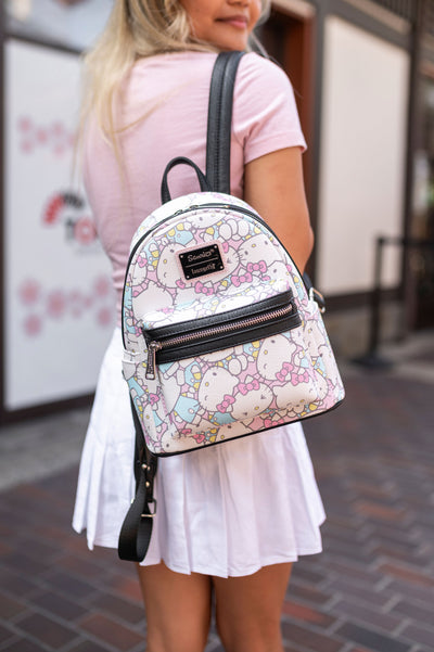 707 Street Exclusive - Loungefly Sanrio Hello Kitty Pastel Mini Backpack - IRL Model Shot 01
