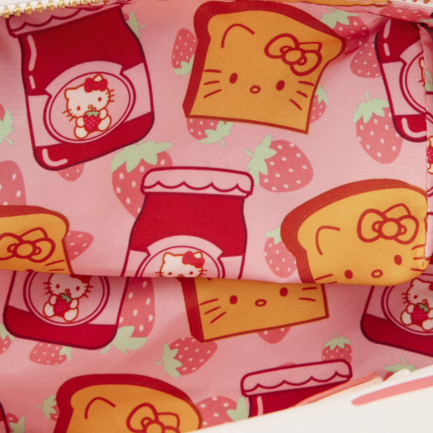 671803458260 - Loungefly Sanrio Hello Kitty Breakfast Toaster Crossbody - Interior Lining
