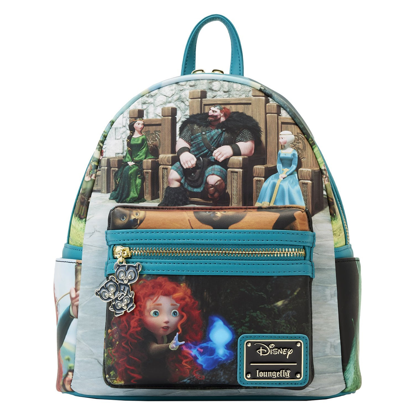671803450875 - Loungefly Disney Brave Merida Princess Scene Mini Backpack - Front