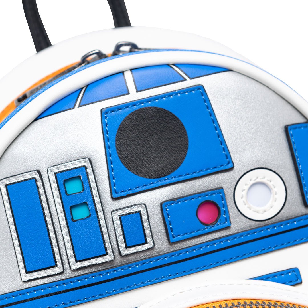 707 Street Exclusive - Loungefly Star Wars R2D2 and BB8 Light Up Cosplay Mini Backpack