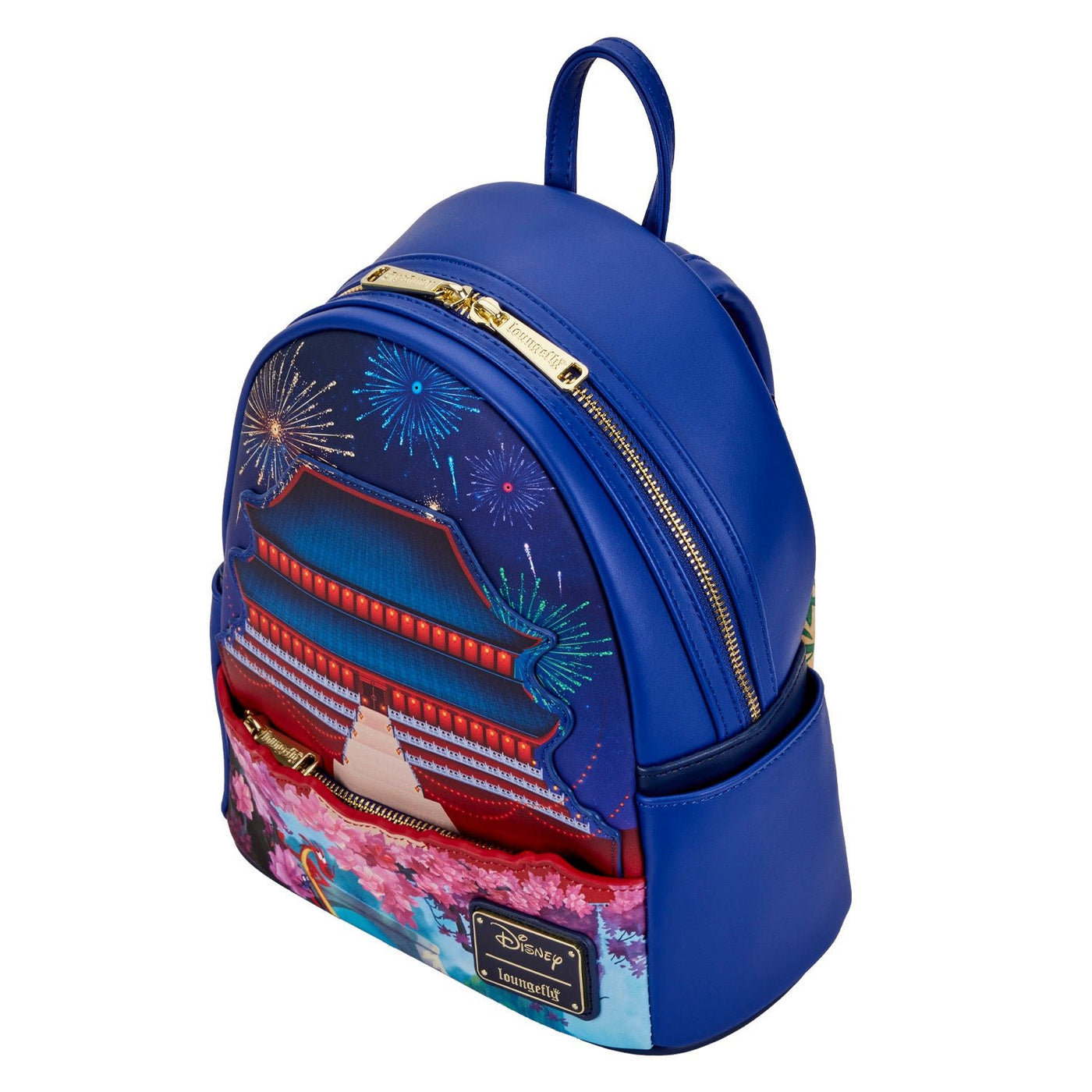 Loungefly Disney Mulan Castle Light Up Mini Backpack - Top View