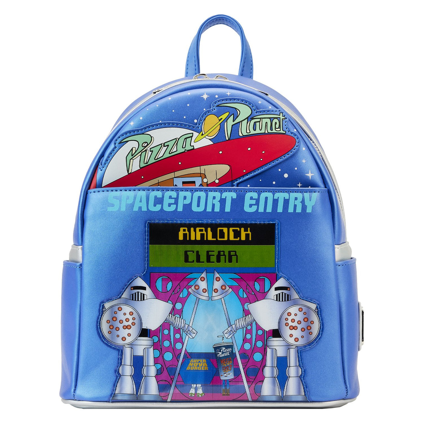 Loungefly Pixar Toy Story Pizza Planet Space Entry Mini Backpack - Front - 671803393714