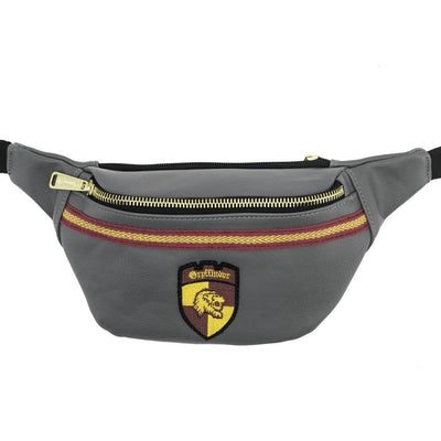 LOUNGEFLY X HARRY POTTER GREY GRYFFINDOR CREST FANNY PACK - FRONT