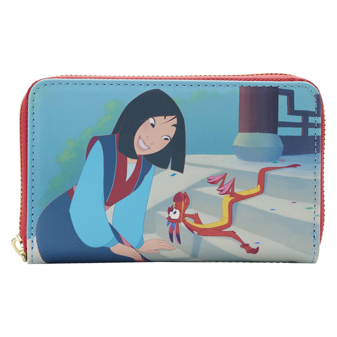Loungefly Disney Mulan Princess Scene Zip-Around Wallet - Front