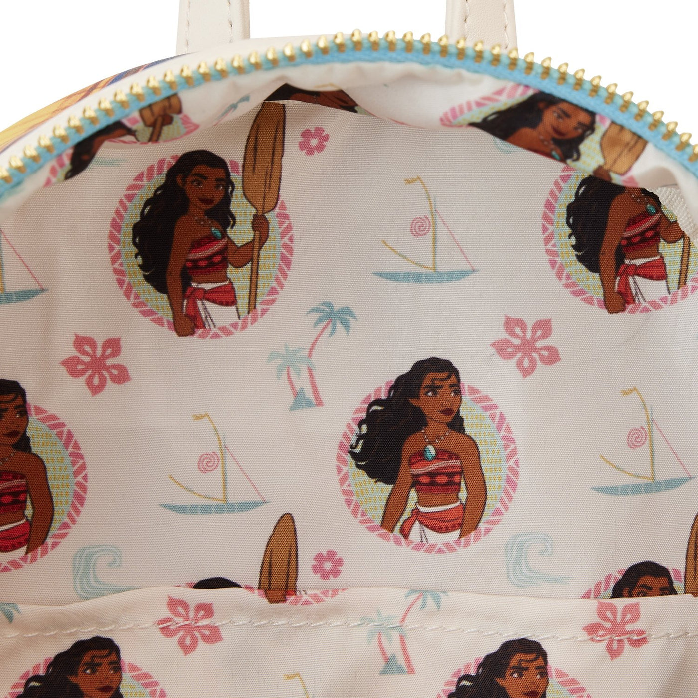 Loungefly Disney Moana Princess Scene Series Mini Backpack - Interior Lining