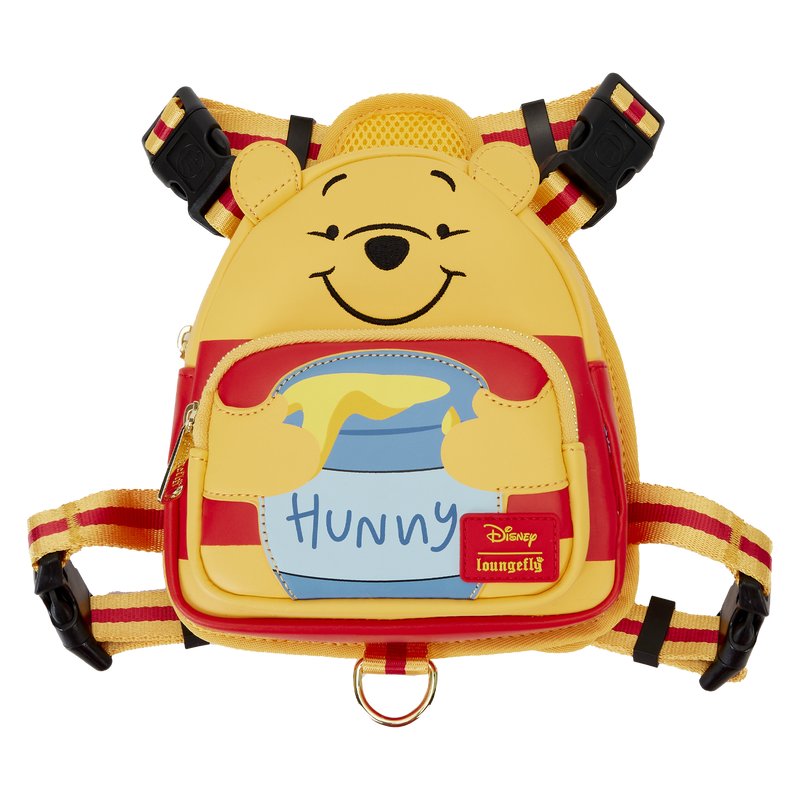 Loungefly Pets Disney Winnie the Pooh Cosplay Mini Backpack Dog Harness - Front