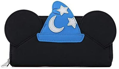 Loungefly Disney Fantasia Sorcerer Mickey Mouse Cosplay Zip-Around Wallet