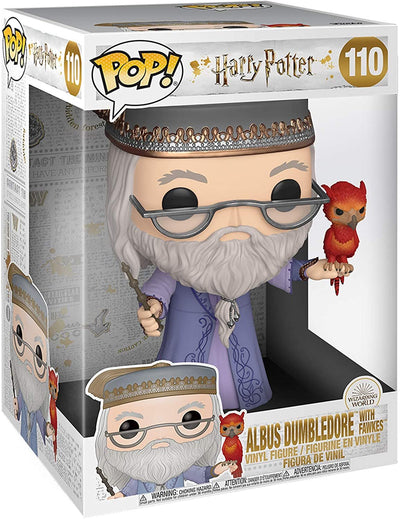 Harry Potter Dumbledore with Fawkes 10" Super Sized POP! Vinyl Figure