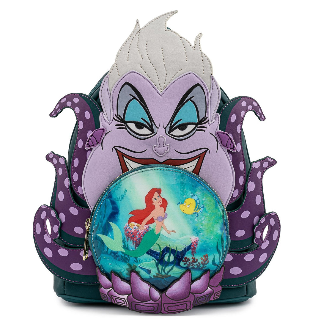 Loungefly Disney Villains Little Mermaid Ursula Crystal Ball Mini Backpack