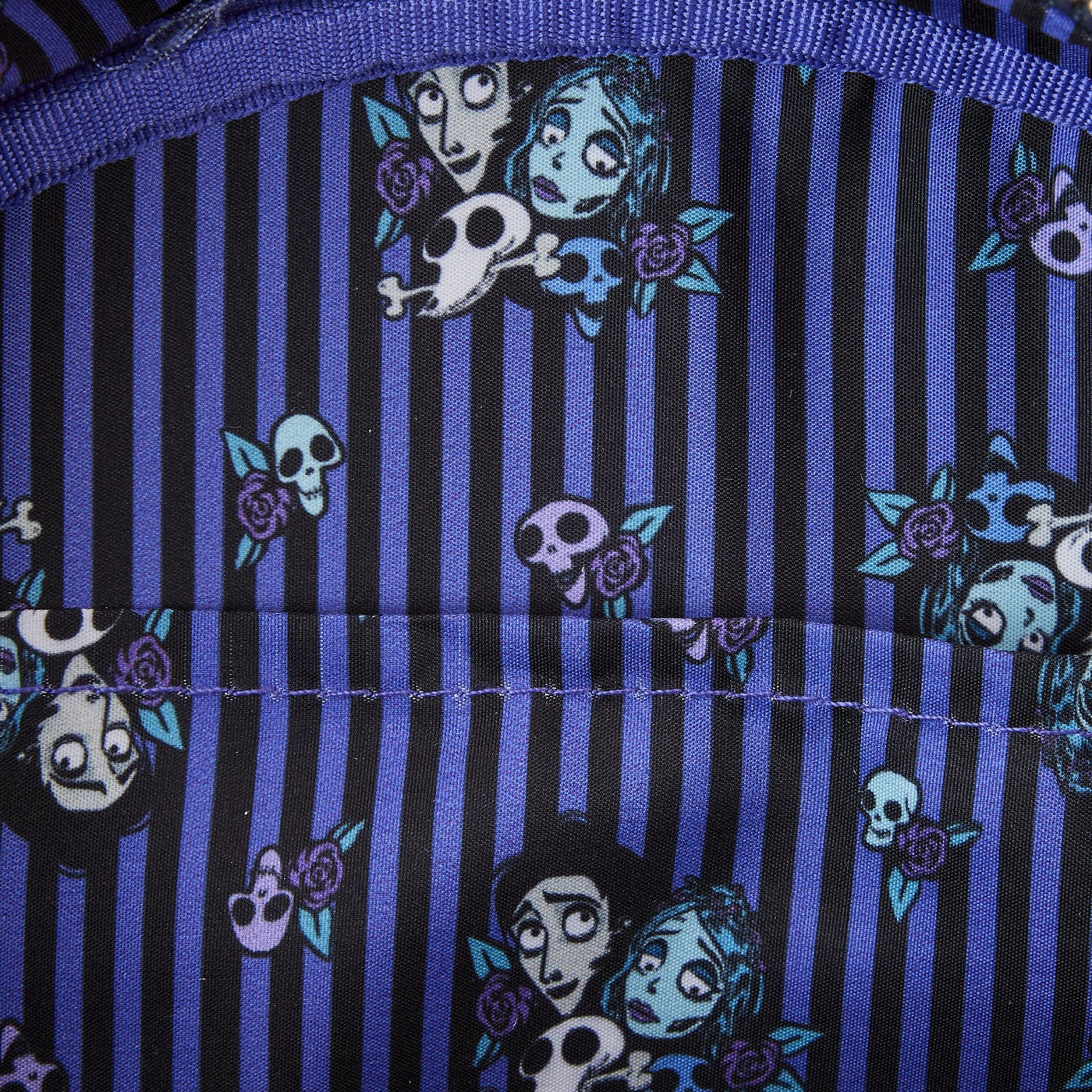 Loungefly Warner Brothers Corpse Bride Emily Crossbody - Interior Lining