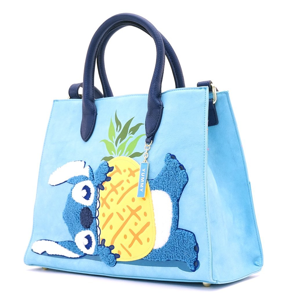 Loungefly Disney Lilo and Stitch Pineapple Chenille Tote Bag
