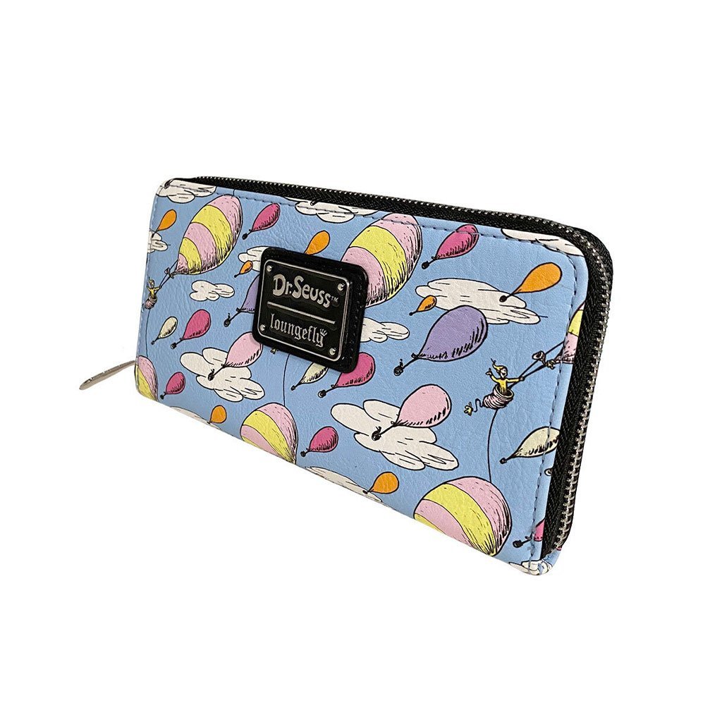 707 Street Exclusive - Loungefly Dr. Seuss Oh the Places You'll Go Zip-Around Wallet - Close Up
