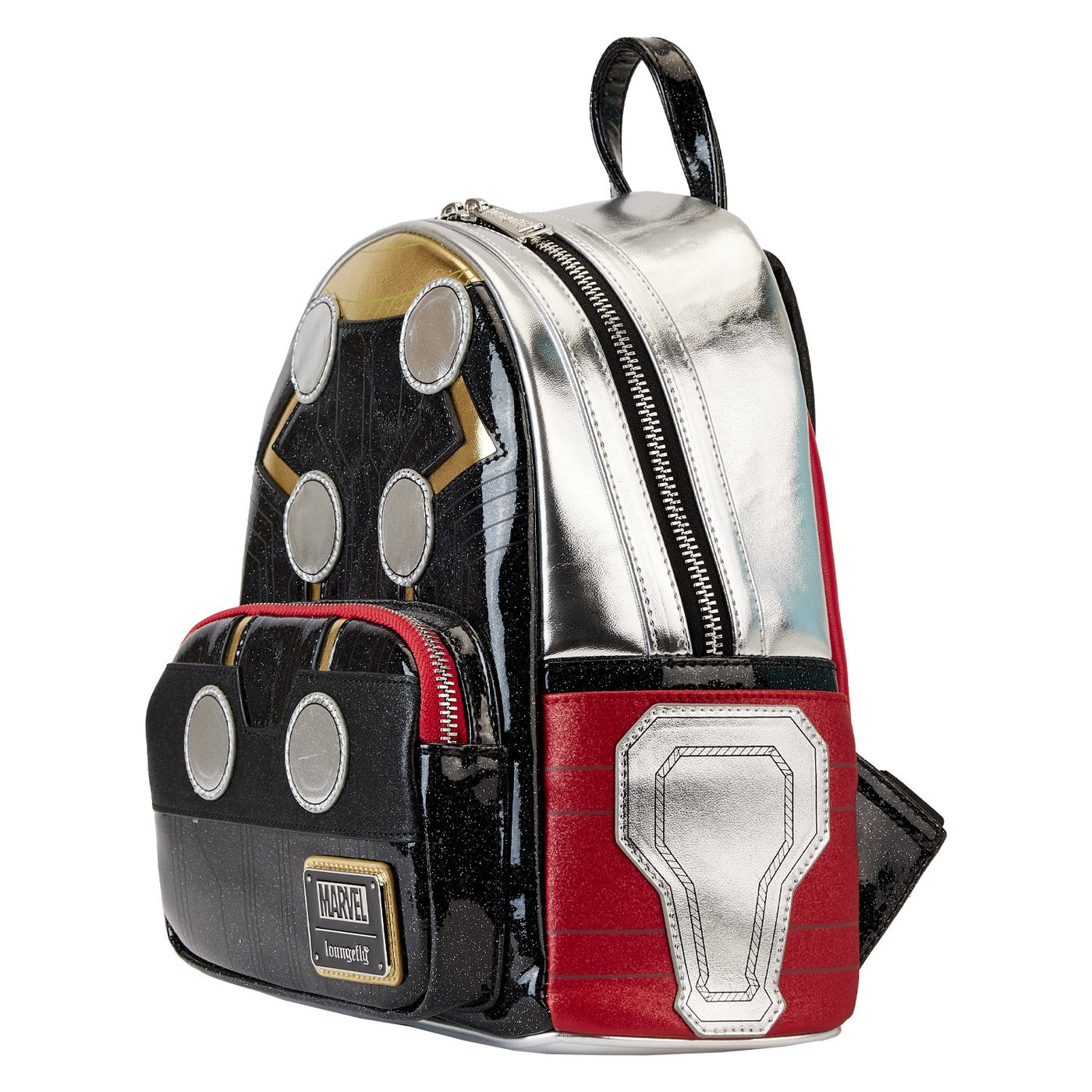 Loungefly Marvel Shine Thor Cosplay Mini Backpack - Side View