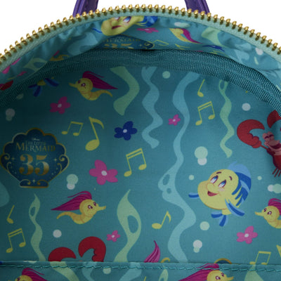 Loungefly Disney The Little Mermaid 35th Anniversary Life is the Bubbles Mini Backpack - Interior Lining