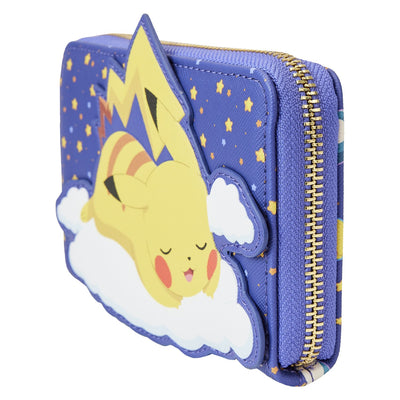 Loungefly Pokemon Sleeping Pikachu and Friends Zip-Around Wallet - Side