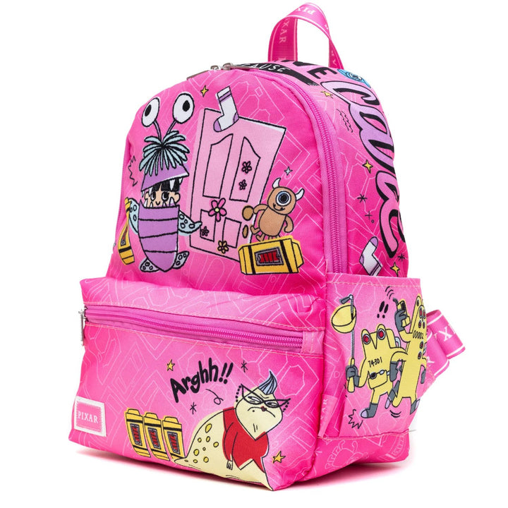 WondaPop Pixar Monsters Inc Nylon Mini Backpack - Alternate Side View