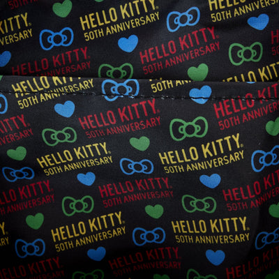Loungefly Sanrio Hello Kitty 50th Anniversary Classic Allover Print Nylon Square Mini Backpack - Interior Lining