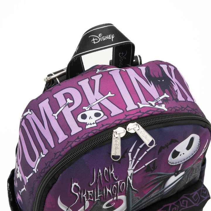 WondaPop Disney Nightmare Before Christmas Halloween Town Gang 13" Nylon Mini Backpack - Top View