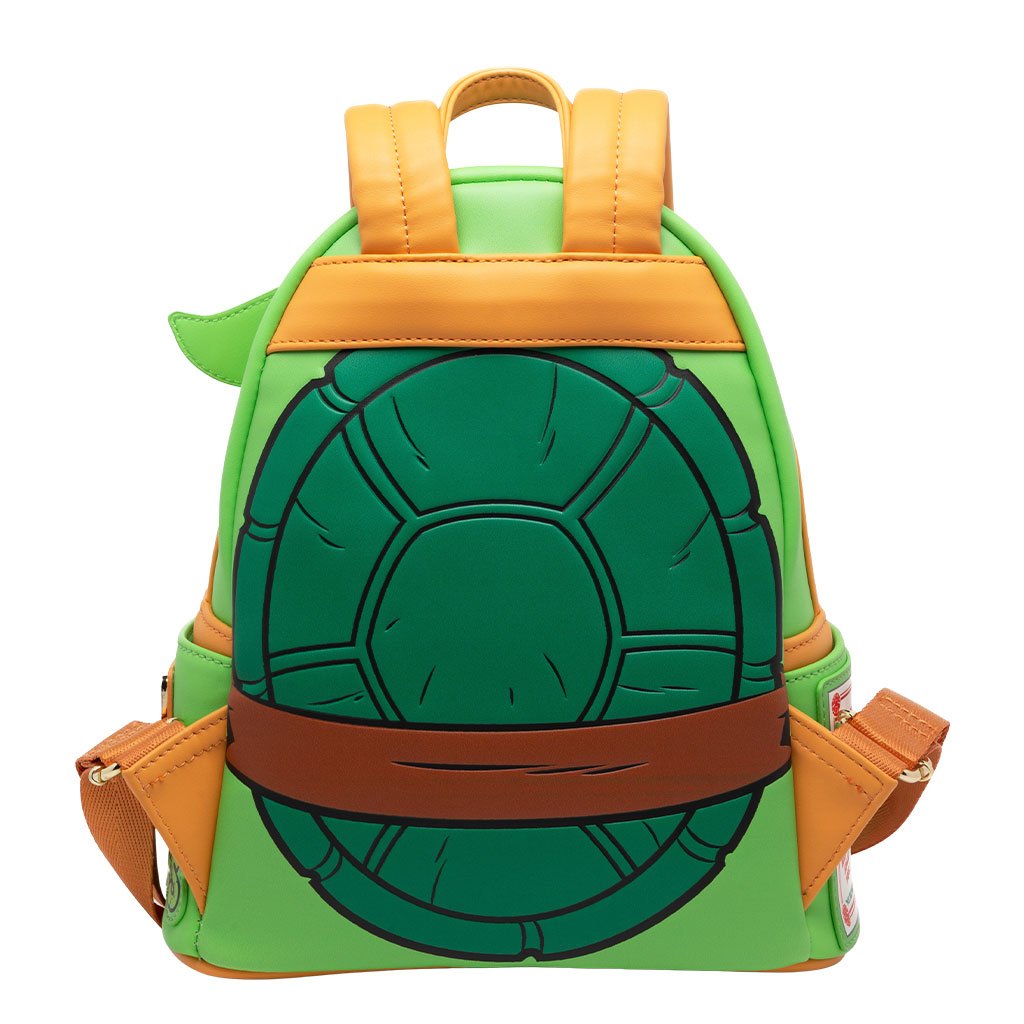 671803450066 - 707 Street Exclusive - Loungefly Nickelodeon TMNT Michelangelo Cosplay Mini Backpack - Back